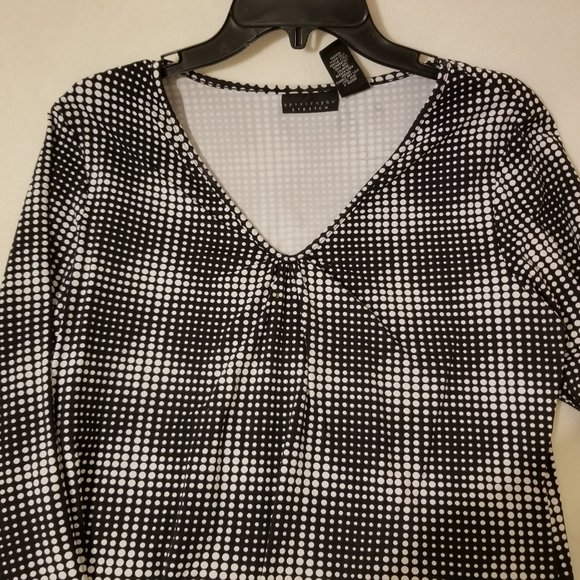 Apostrophe Stretch Long Sleeve Poked Dot Blouse Size – L (14 – 16) - Picture 4 of 5